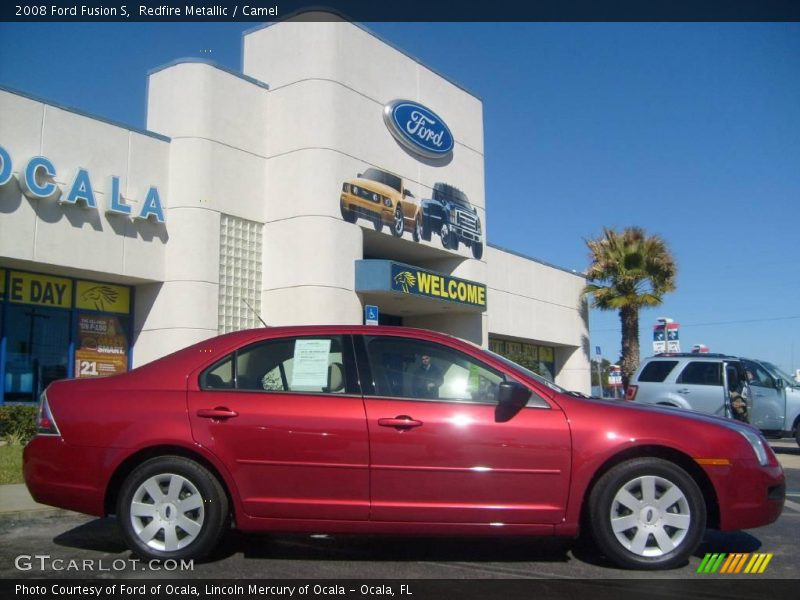 Redfire Metallic / Camel 2008 Ford Fusion S