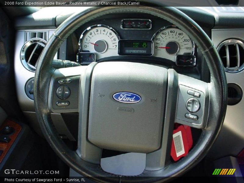 Redfire Metallic / Charcoal Black/Camel 2008 Ford Expedition Eddie Bauer