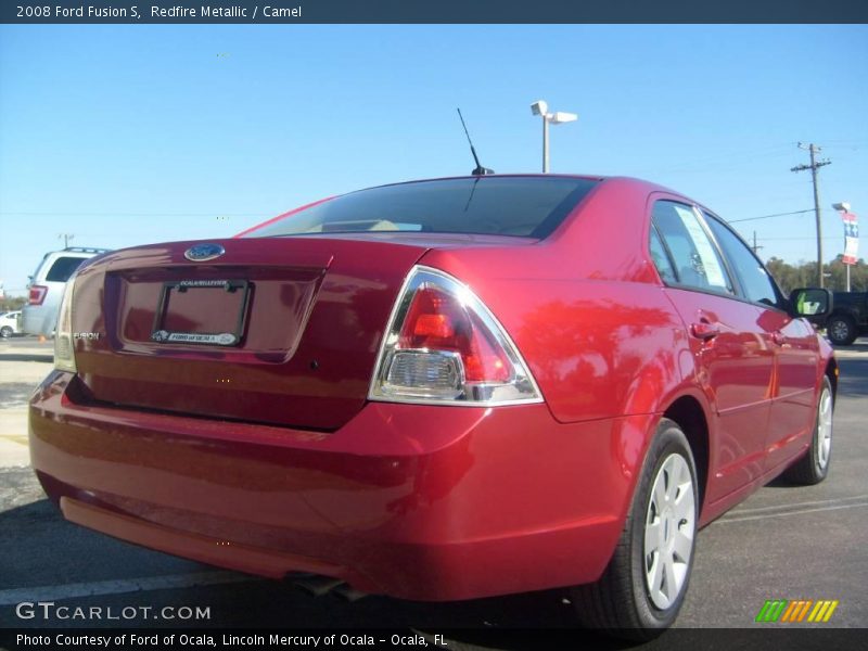 Redfire Metallic / Camel 2008 Ford Fusion S
