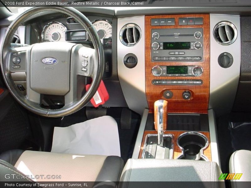Redfire Metallic / Charcoal Black/Camel 2008 Ford Expedition Eddie Bauer