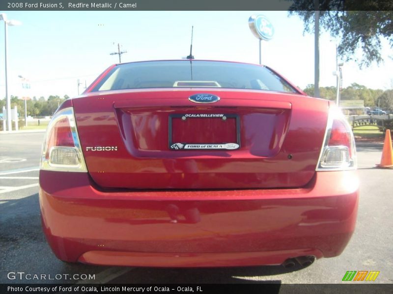Redfire Metallic / Camel 2008 Ford Fusion S