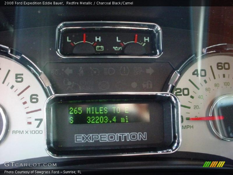 Redfire Metallic / Charcoal Black/Camel 2008 Ford Expedition Eddie Bauer