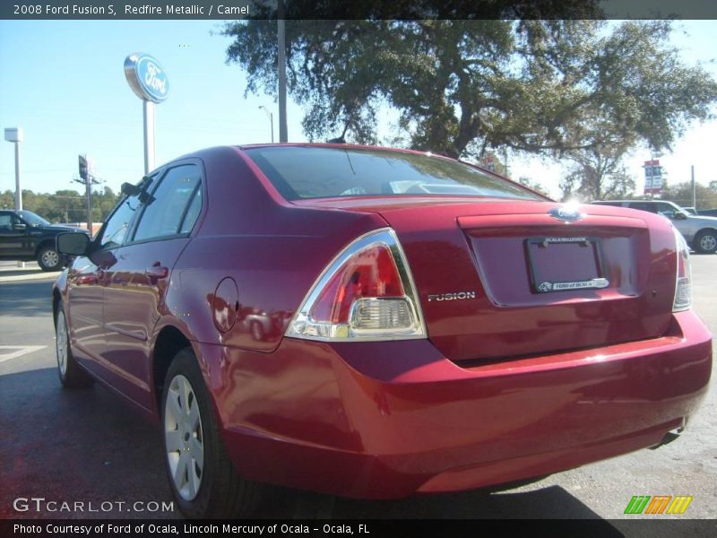Redfire Metallic / Camel 2008 Ford Fusion S