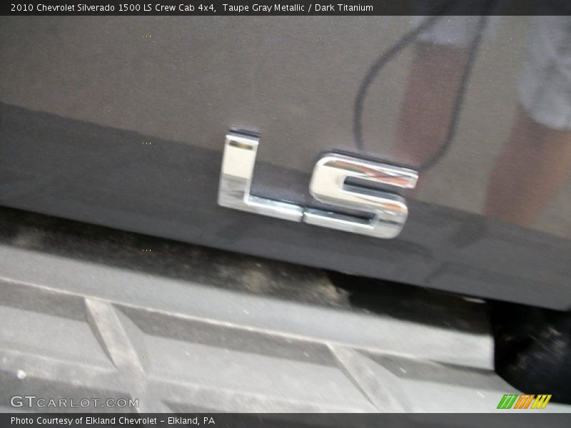Taupe Gray Metallic / Dark Titanium 2010 Chevrolet Silverado 1500 LS Crew Cab 4x4
