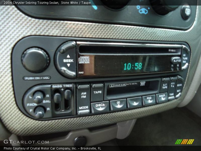 Stone White / Taupe 2004 Chrysler Sebring Touring Sedan