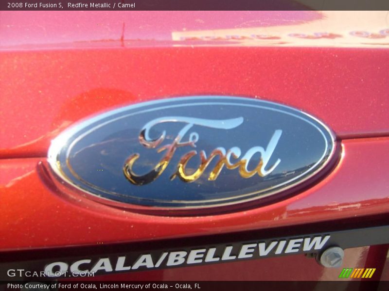 Redfire Metallic / Camel 2008 Ford Fusion S