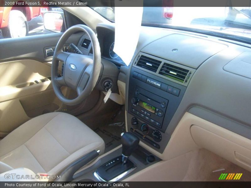 Redfire Metallic / Camel 2008 Ford Fusion S