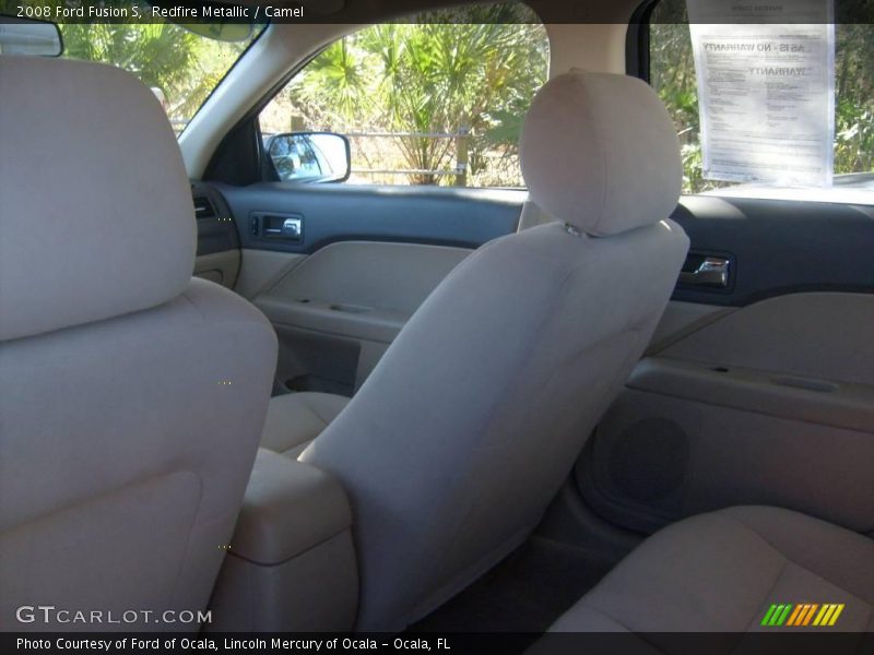 Redfire Metallic / Camel 2008 Ford Fusion S