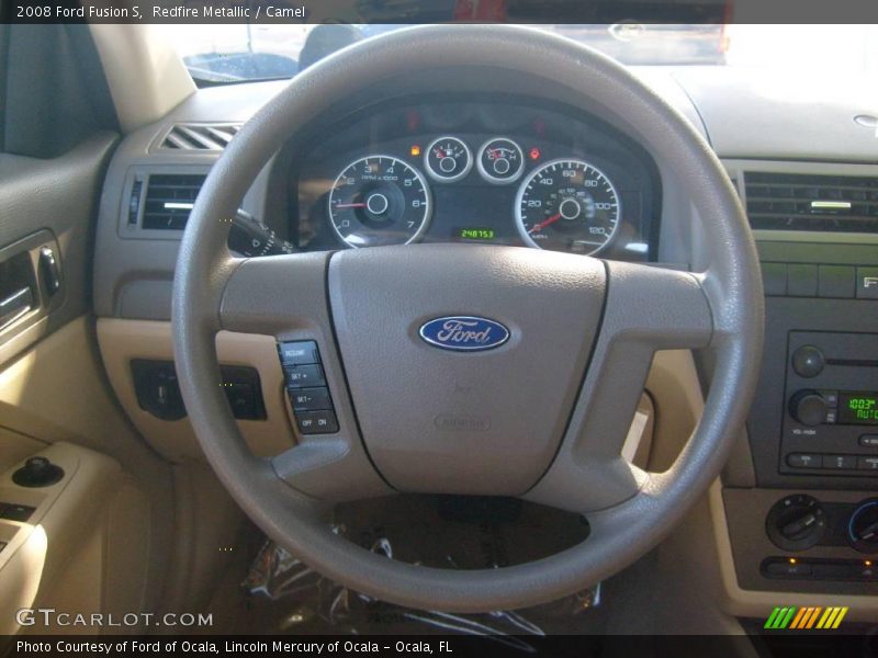 Redfire Metallic / Camel 2008 Ford Fusion S