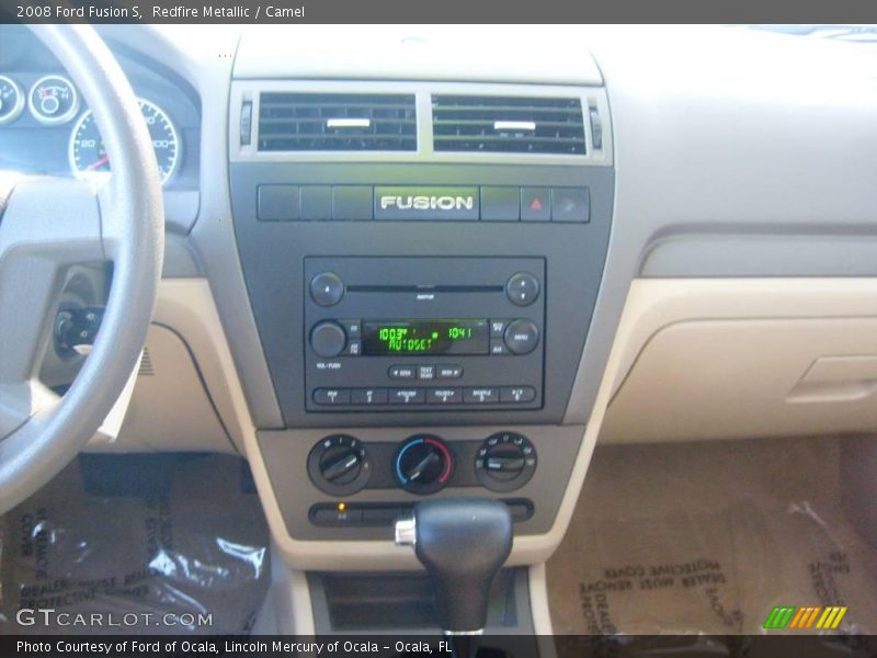 Redfire Metallic / Camel 2008 Ford Fusion S