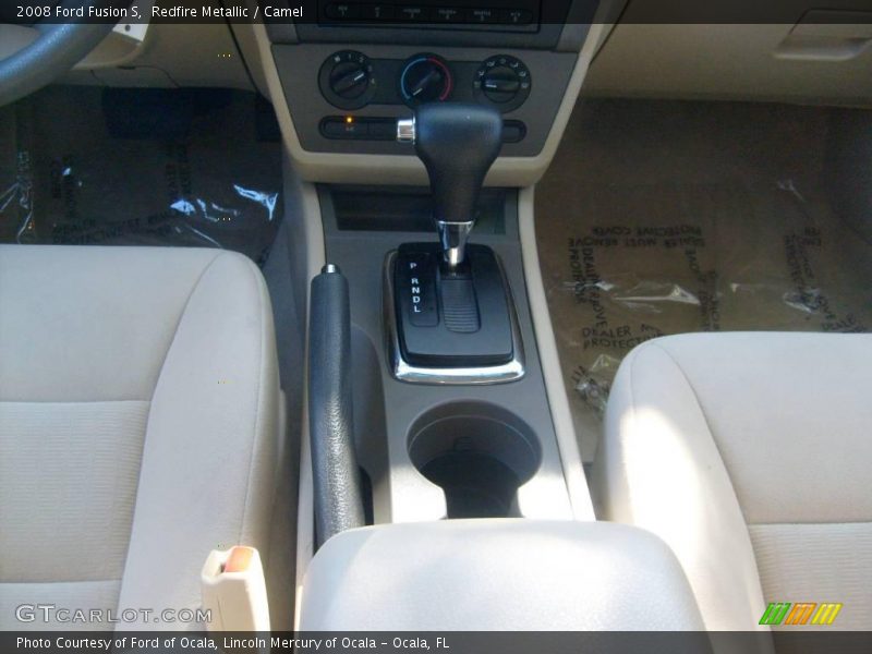 Redfire Metallic / Camel 2008 Ford Fusion S