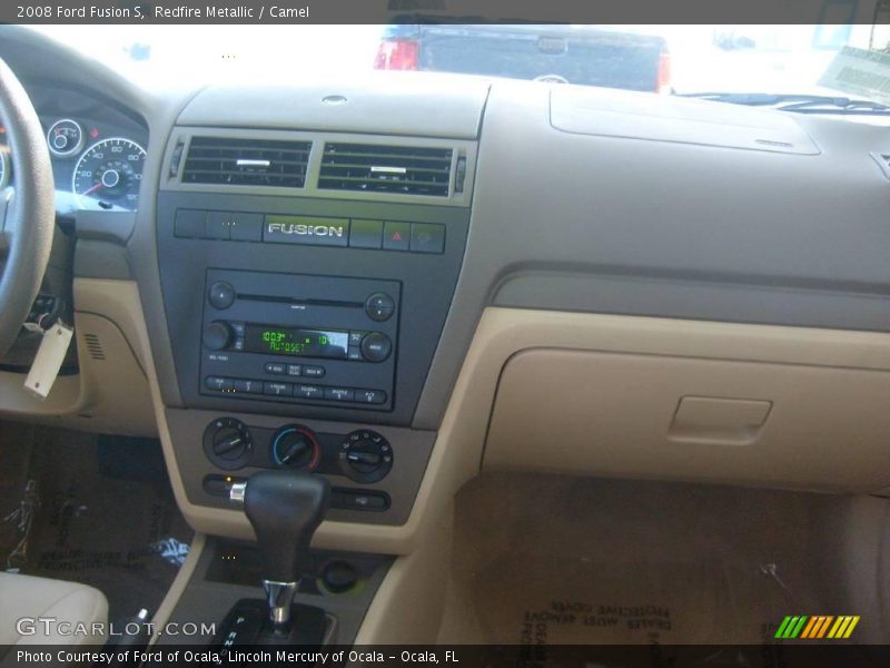Redfire Metallic / Camel 2008 Ford Fusion S