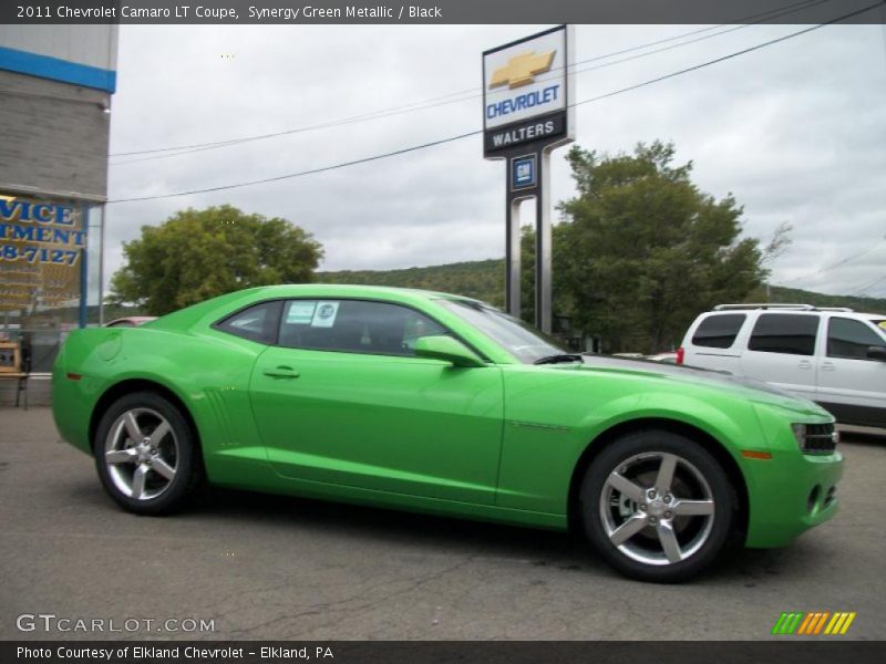 Synergy Green Metallic / Black 2011 Chevrolet Camaro LT Coupe