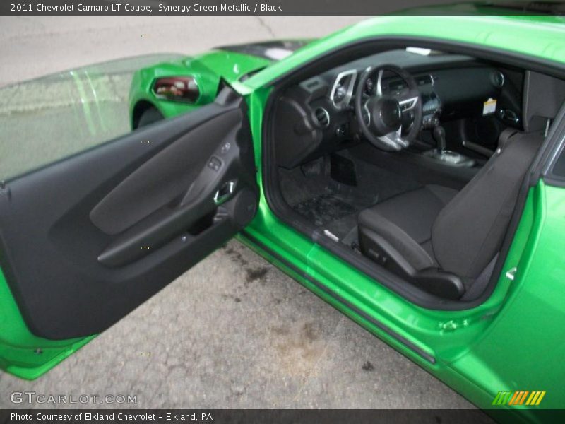 Synergy Green Metallic / Black 2011 Chevrolet Camaro LT Coupe