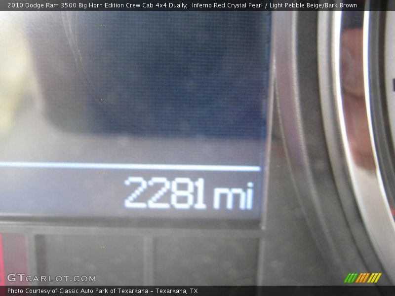Inferno Red Crystal Pearl / Light Pebble Beige/Bark Brown 2010 Dodge Ram 3500 Big Horn Edition Crew Cab 4x4 Dually