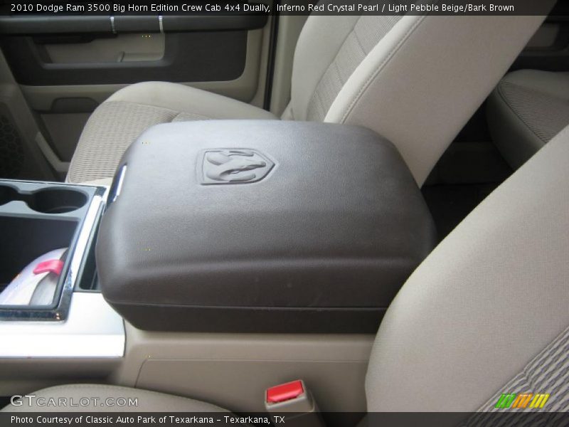 Inferno Red Crystal Pearl / Light Pebble Beige/Bark Brown 2010 Dodge Ram 3500 Big Horn Edition Crew Cab 4x4 Dually
