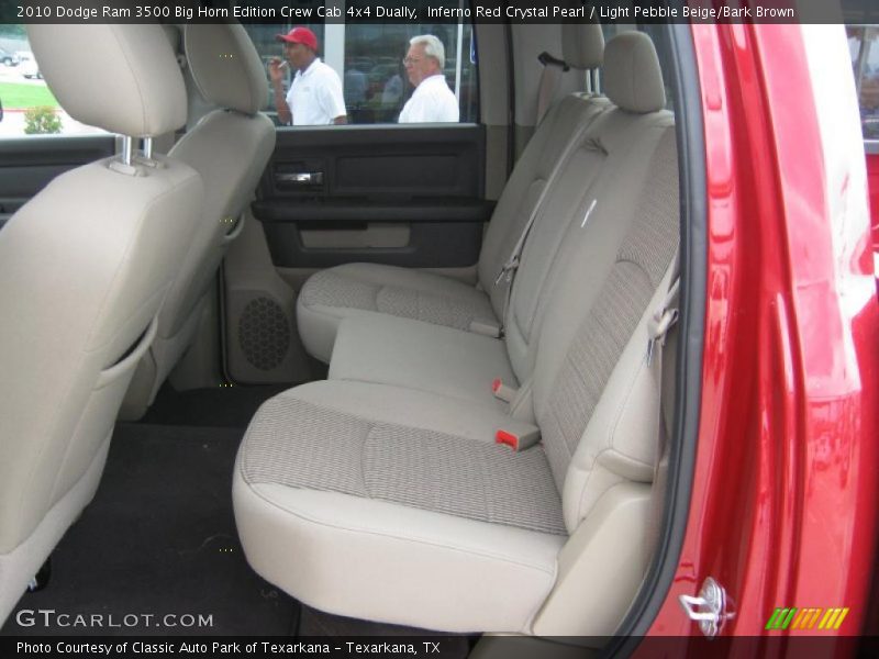 Inferno Red Crystal Pearl / Light Pebble Beige/Bark Brown 2010 Dodge Ram 3500 Big Horn Edition Crew Cab 4x4 Dually
