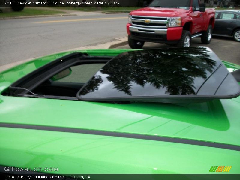 Synergy Green Metallic / Black 2011 Chevrolet Camaro LT Coupe