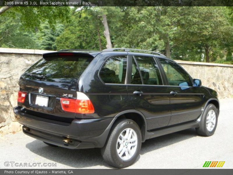 Black Sapphire Metallic / Black 2006 BMW X5 3.0i