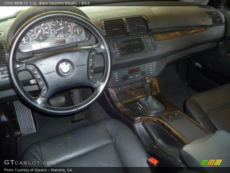 Black Sapphire Metallic / Black 2006 BMW X5 3.0i