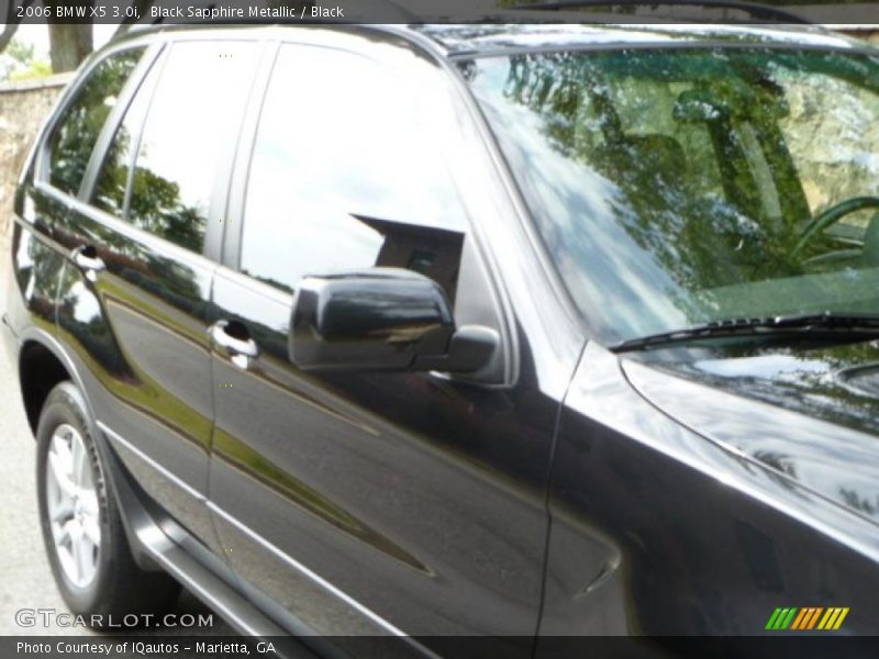 Black Sapphire Metallic / Black 2006 BMW X5 3.0i