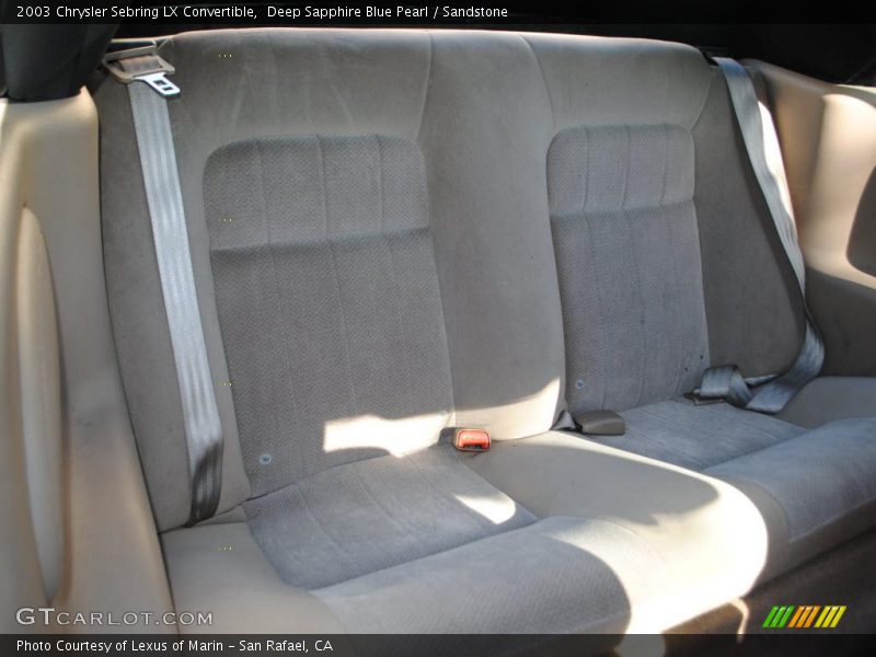 Deep Sapphire Blue Pearl / Sandstone 2003 Chrysler Sebring LX Convertible