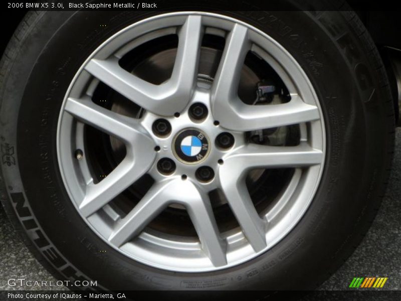 Black Sapphire Metallic / Black 2006 BMW X5 3.0i