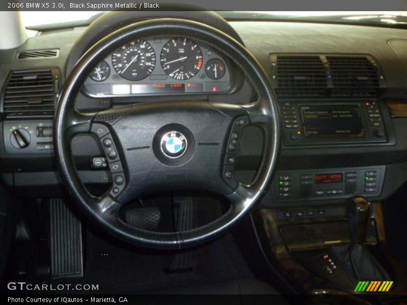 Black Sapphire Metallic / Black 2006 BMW X5 3.0i