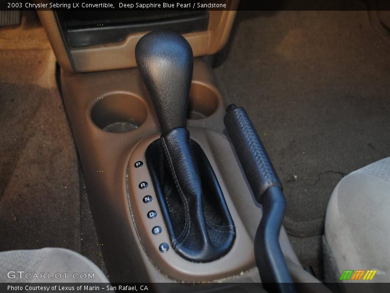 Deep Sapphire Blue Pearl / Sandstone 2003 Chrysler Sebring LX Convertible