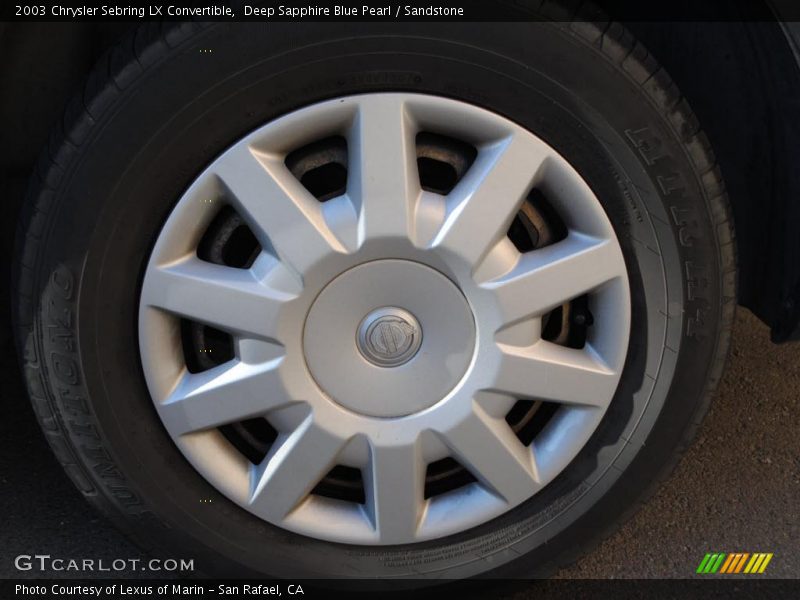 Deep Sapphire Blue Pearl / Sandstone 2003 Chrysler Sebring LX Convertible
