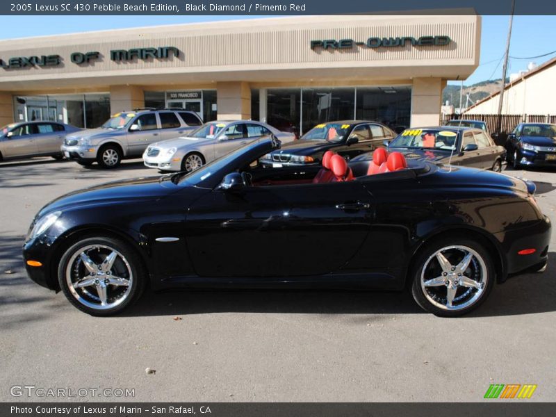 Black Diamond / Pimento Red 2005 Lexus SC 430 Pebble Beach Edition