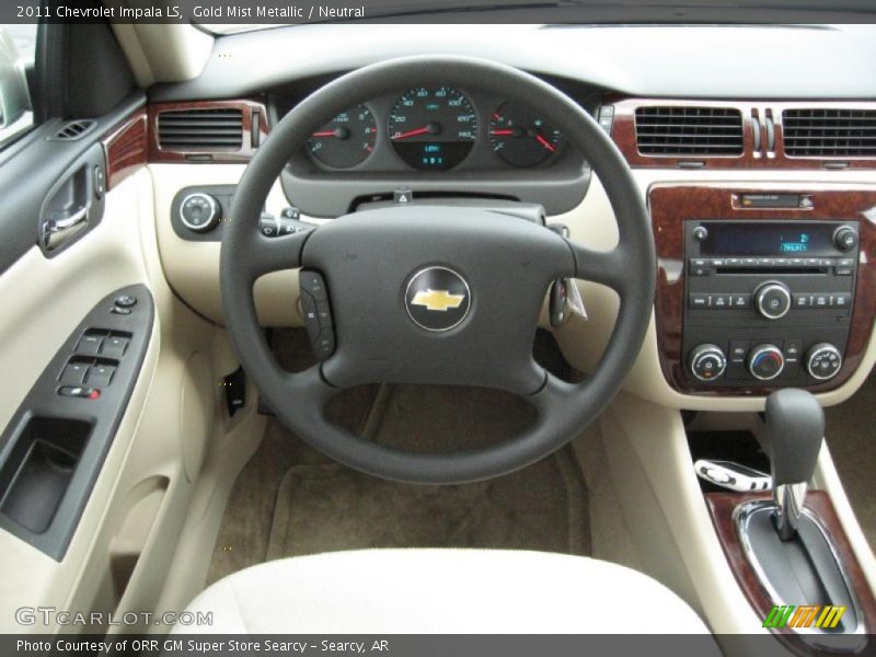 Gold Mist Metallic / Neutral 2011 Chevrolet Impala LS