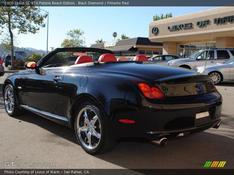 Black Diamond / Pimento Red 2005 Lexus SC 430 Pebble Beach Edition