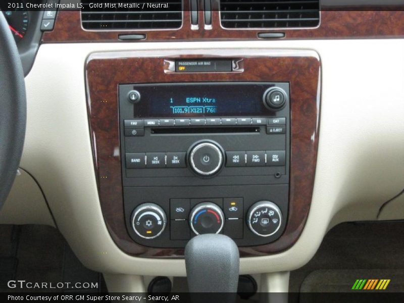 Gold Mist Metallic / Neutral 2011 Chevrolet Impala LS