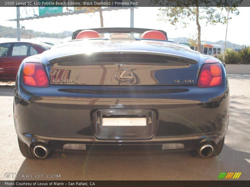 Black Diamond / Pimento Red 2005 Lexus SC 430 Pebble Beach Edition