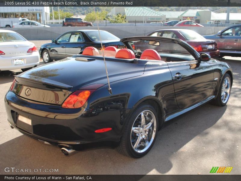 Black Diamond / Pimento Red 2005 Lexus SC 430 Pebble Beach Edition