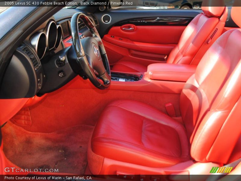 Black Diamond / Pimento Red 2005 Lexus SC 430 Pebble Beach Edition