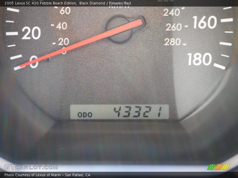 Black Diamond / Pimento Red 2005 Lexus SC 430 Pebble Beach Edition