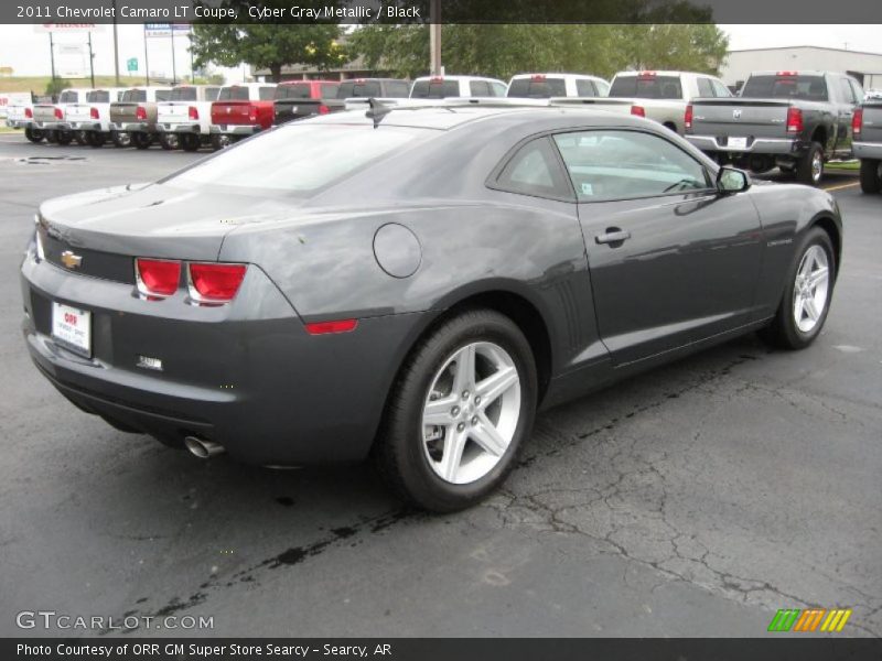 Cyber Gray Metallic / Black 2011 Chevrolet Camaro LT Coupe