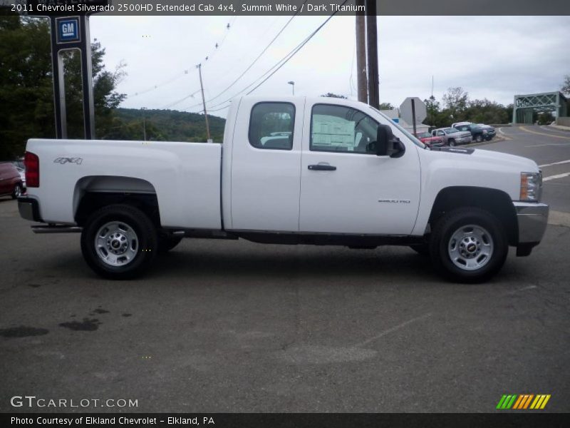 Summit White / Dark Titanium 2011 Chevrolet Silverado 2500HD Extended Cab 4x4