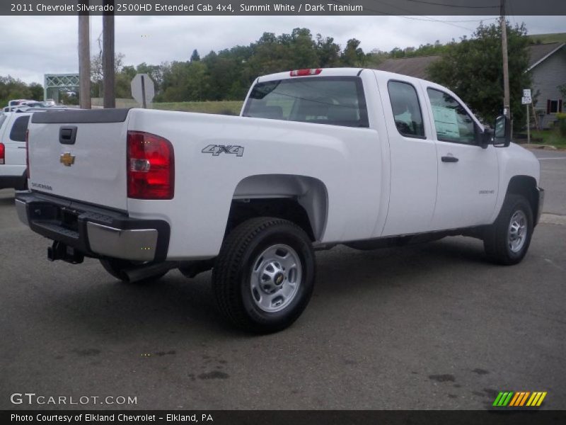 Summit White / Dark Titanium 2011 Chevrolet Silverado 2500HD Extended Cab 4x4