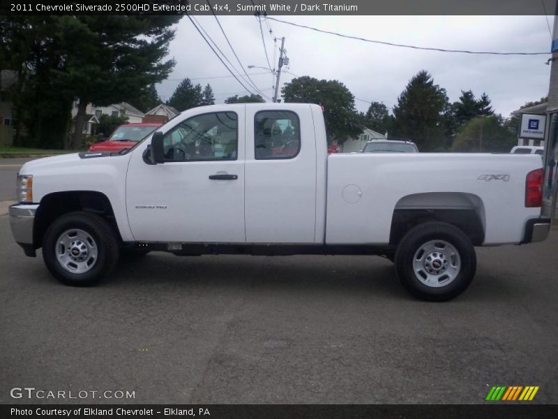 Summit White / Dark Titanium 2011 Chevrolet Silverado 2500HD Extended Cab 4x4