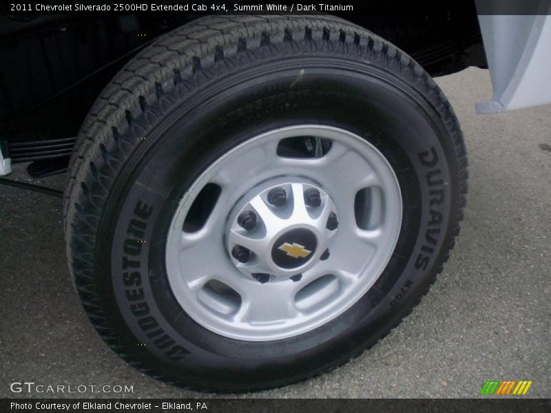 Summit White / Dark Titanium 2011 Chevrolet Silverado 2500HD Extended Cab 4x4