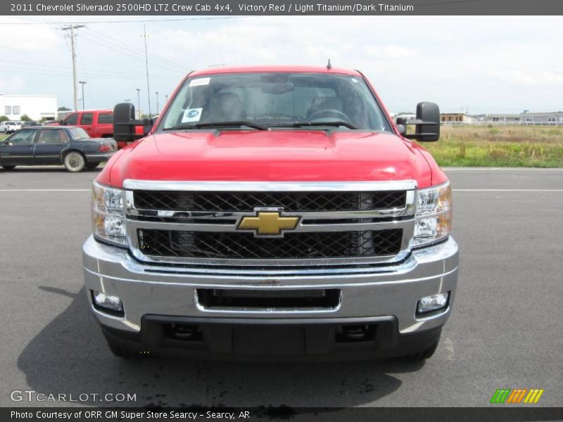 Victory Red / Light Titanium/Dark Titanium 2011 Chevrolet Silverado 2500HD LTZ Crew Cab 4x4