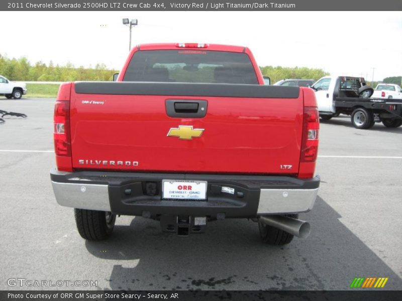 Victory Red / Light Titanium/Dark Titanium 2011 Chevrolet Silverado 2500HD LTZ Crew Cab 4x4