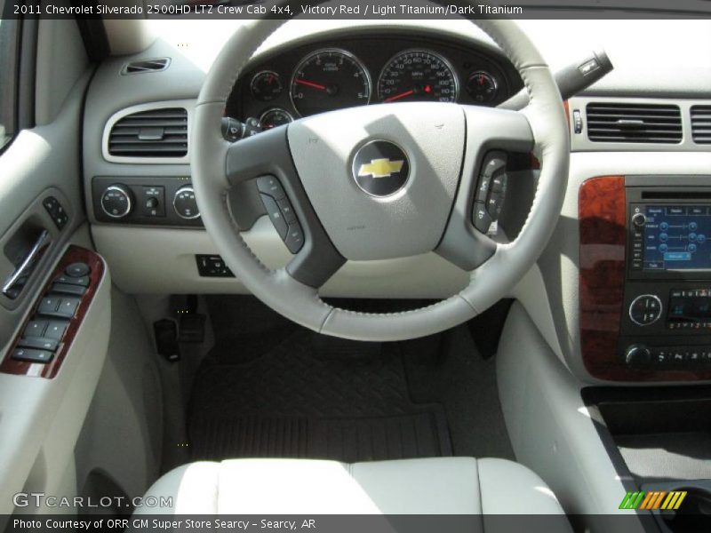 Victory Red / Light Titanium/Dark Titanium 2011 Chevrolet Silverado 2500HD LTZ Crew Cab 4x4