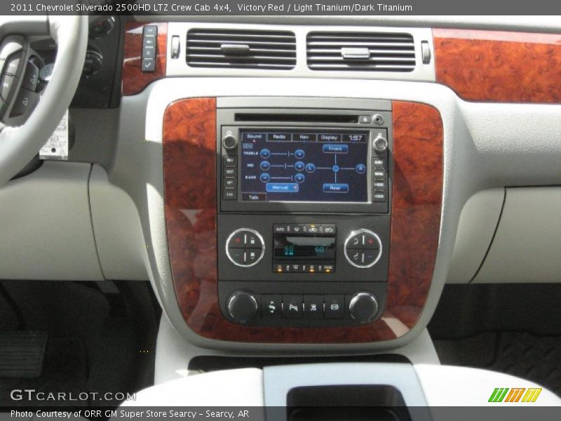 Victory Red / Light Titanium/Dark Titanium 2011 Chevrolet Silverado 2500HD LTZ Crew Cab 4x4