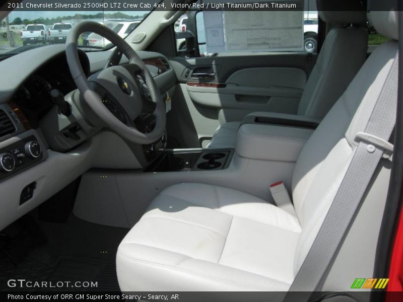 Victory Red / Light Titanium/Dark Titanium 2011 Chevrolet Silverado 2500HD LTZ Crew Cab 4x4