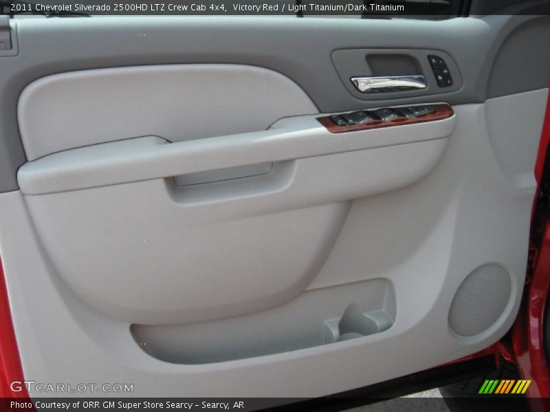 Victory Red / Light Titanium/Dark Titanium 2011 Chevrolet Silverado 2500HD LTZ Crew Cab 4x4