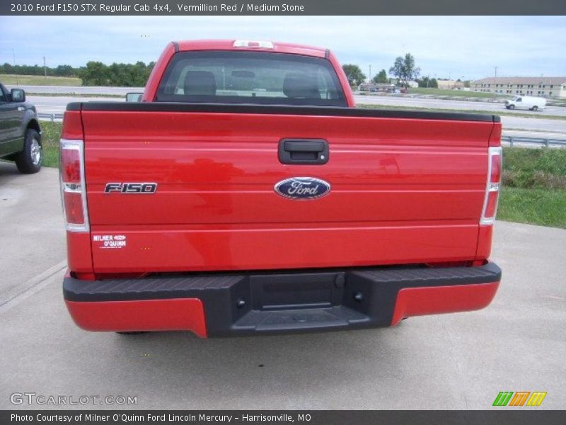 Vermillion Red / Medium Stone 2010 Ford F150 STX Regular Cab 4x4